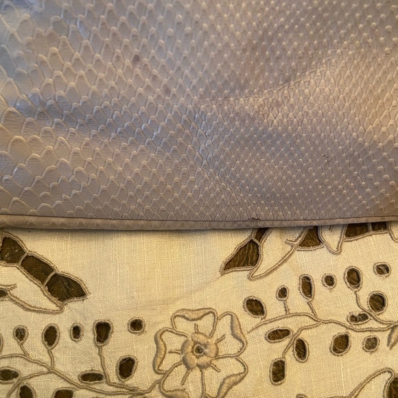 EUC Cole Haan Perry Street Casey Ivory Python Drawstring Hobo - Picture 10 of 11